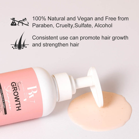 Super growth hair shampoo for all types of hair and hair colors